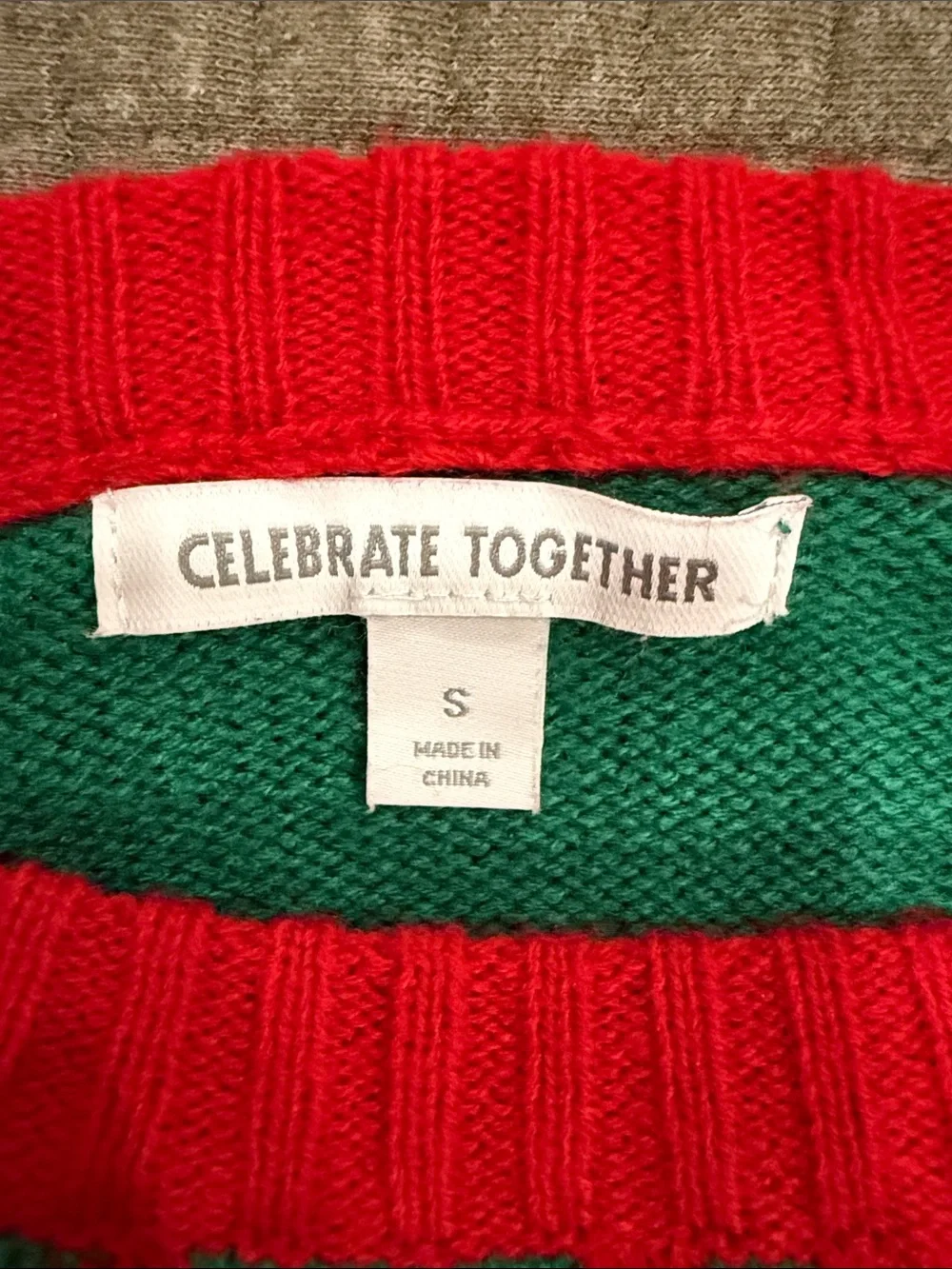 Celebrate Together 'Merry Liftmas' Crewneck Sweater Size Small